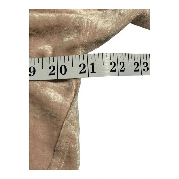 We The Free Women's Medium Pink Crushed Velvet Pullover Milan Sweater Sweatshirt - Picture 6 of 7